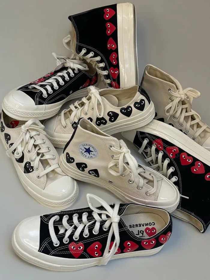 Henrik Vibskov Boutique Converse Low 039Chuck Taylor039 Sneakers Multi Heart 8211 White Men Sneakers
