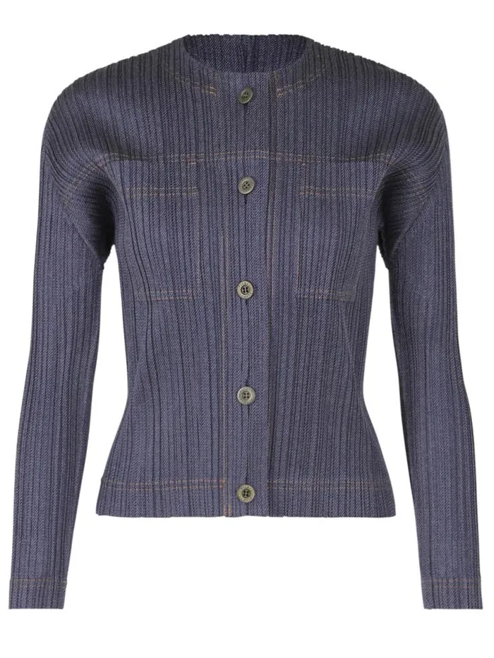 Henrik Vibskov Boutique Cotton Denim Blouson 8211 Blue Women Tops