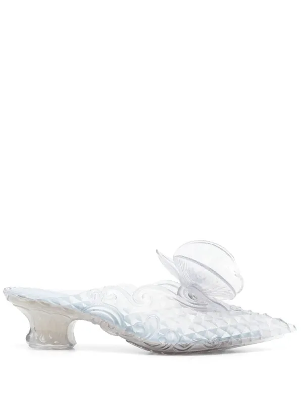 Henrik Vibskov Boutique Court Shoe With Flower In Clear Women Sandals