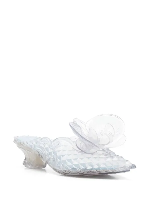 Henrik Vibskov Boutique Court Shoe With Flower In Clear Women Sandals