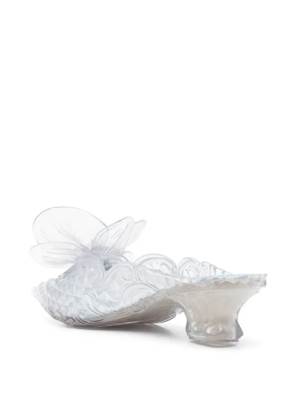 Henrik Vibskov Boutique Court Shoe With Flower In Clear Women Sandals