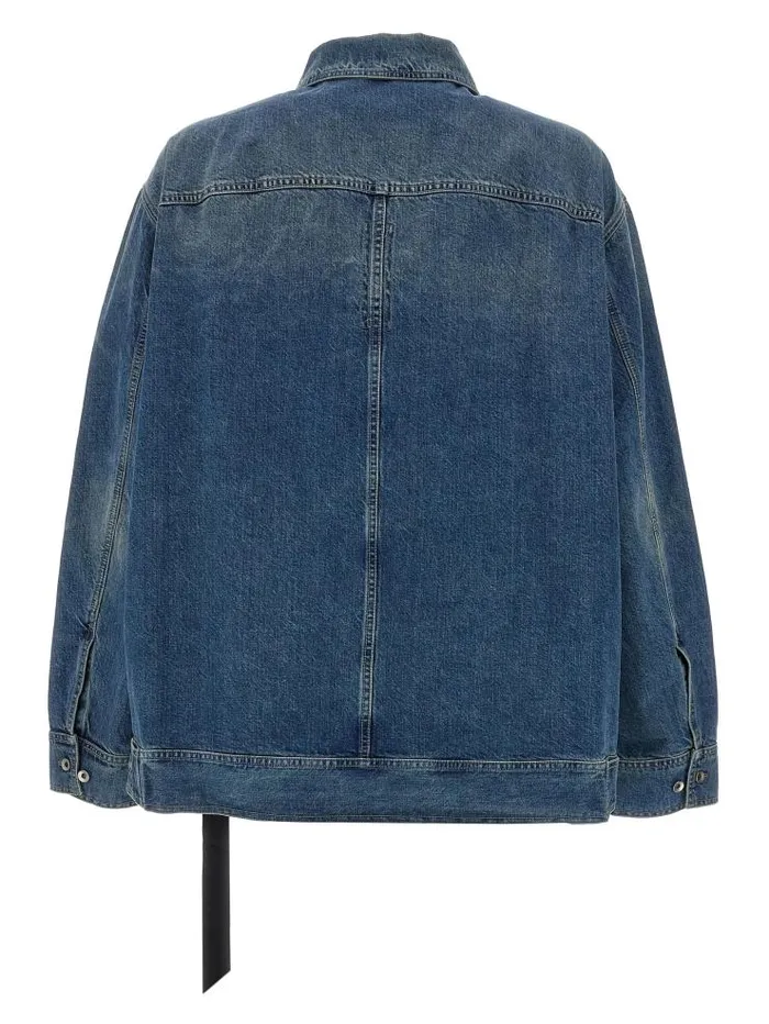 Henrik Vibskov Boutique Jumbo Worker Denim Jacket 8211 Washed Indigo Men Jackets and Coats