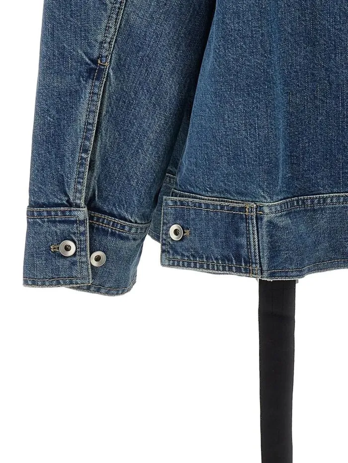 Henrik Vibskov Boutique Jumbo Worker Denim Jacket 8211 Washed Indigo Men Jackets and Coats