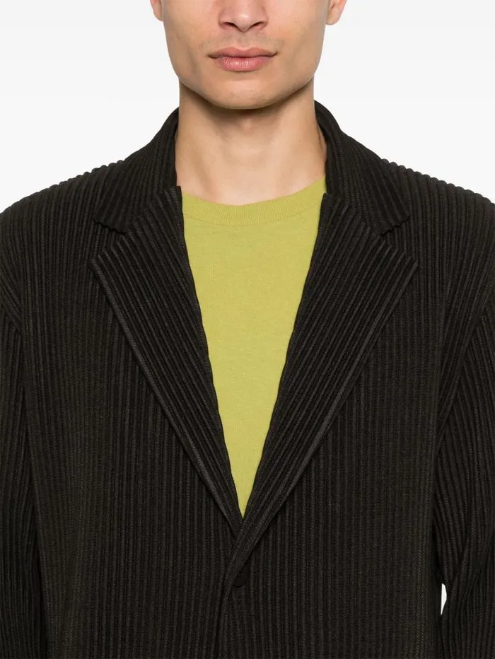 Henrik Vibskov Boutique Kersey Pleats Jacket 8211 Brown Men Jackets and Coats