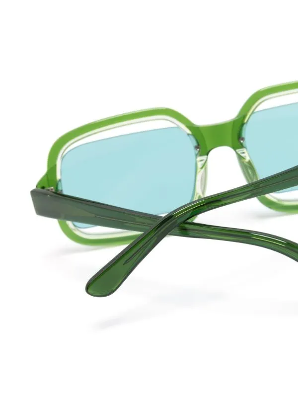 Henrik Vibskov Boutique Olga Glasses 8211 Dark Green Men Sunglasses