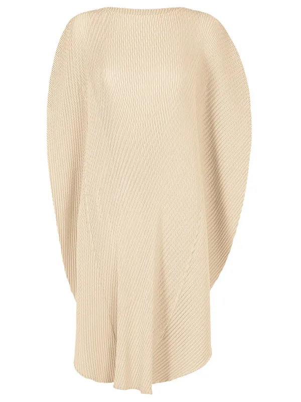 Henrik Vibskov Boutique Orbicular Pleats Dress 8211 Moon White Women Dresses