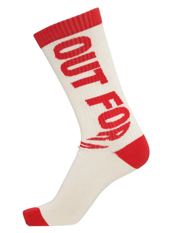 Henrik Vibskov Boutique Out For Delivery Socks Homme 8211 Off White OFD Red Men Socks Henrik Vibskov Boutique Out For Delivery Socks Homme 8211 Off White OFD Red Men Socks