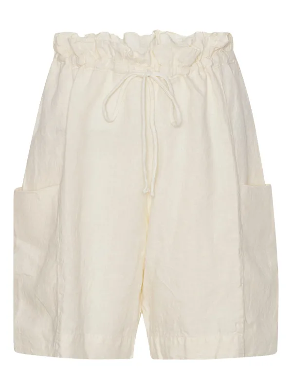 Henrik Vibskov Boutique Parachute Shorts 8211 Cream Women Skirts and Shorts