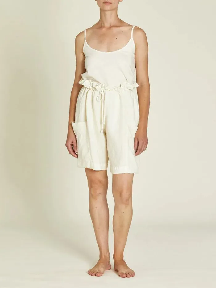 Henrik Vibskov Boutique Parachute Shorts 8211 Cream Women Skirts and Shorts