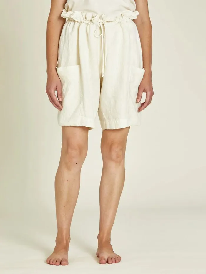 Henrik Vibskov Boutique Parachute Shorts 8211 Cream Women Skirts and Shorts