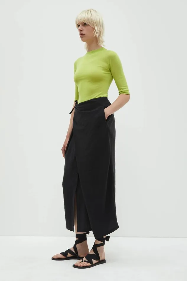 Henrik Vibskov Boutique Sade Skirt 8211 Black Women Skirts and Shorts