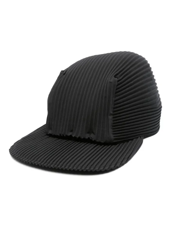 Henrik Vibskov Boutique SS24 Pleats Cap 8211 Black Men Hats and Gloves