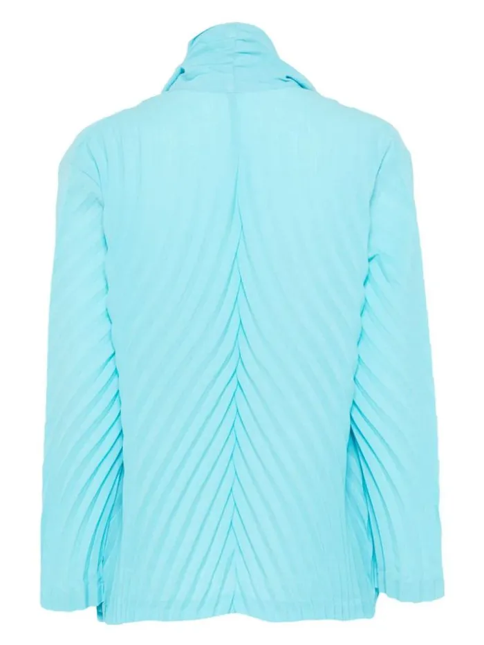 Henrik Vibskov Boutique Wrapped Pleats Jacket 8211 Sky Blue Women Jackets and Coats