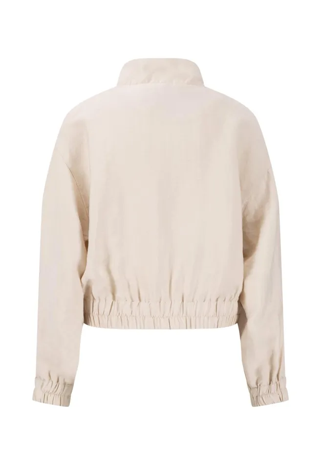 Jack Women FYNCHHATTON Jacket With A Stand up Collar And Zipper Sand