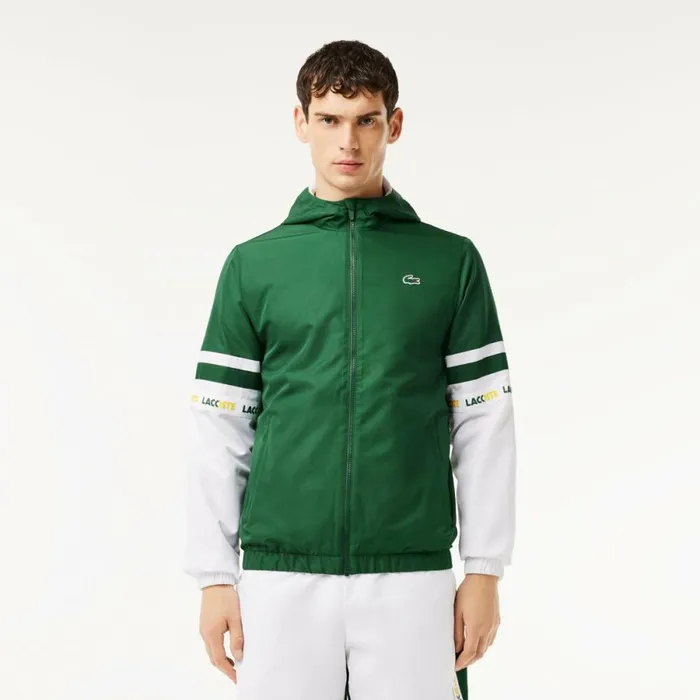 Jackets and Coats Men Lacoste Men039s Logo Stripe Tennis Jacket Green White 291 Jackets and Coats Men Lacoste Men039s Logo Stripe Tennis Jacket Green White 291