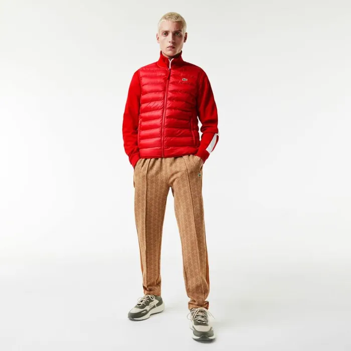 Jackets and Coats Men Lacoste Men039s WaterRepellent Puffer Vest Red 240