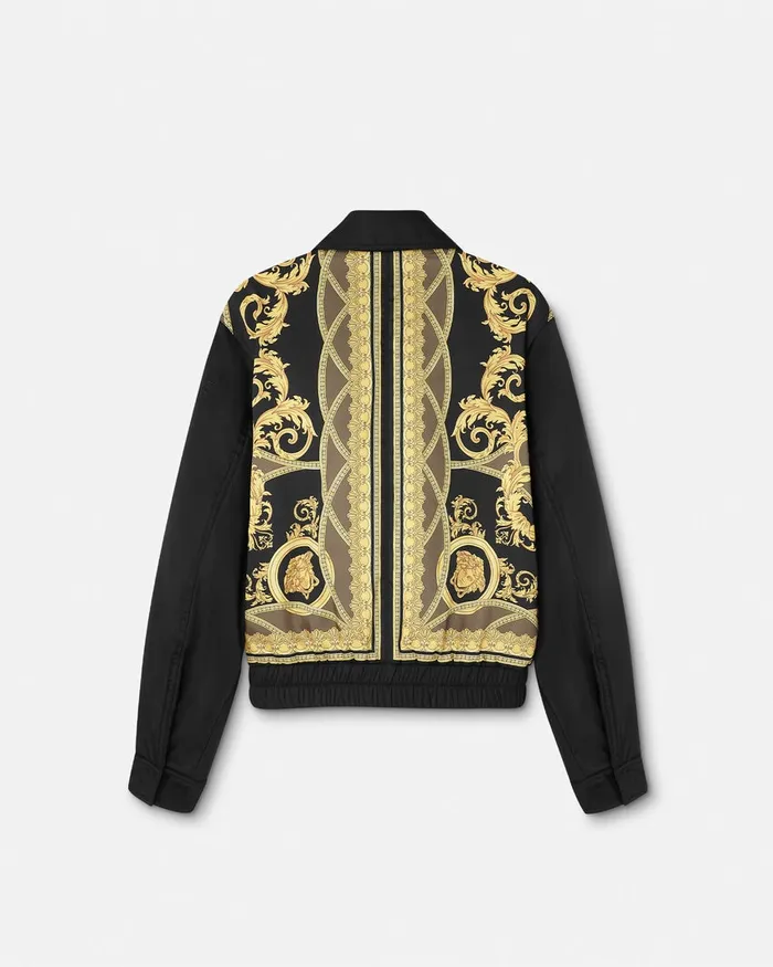 Jackets and Coats Men Versace La Coupe Des Dieux Bomber Jacket Black