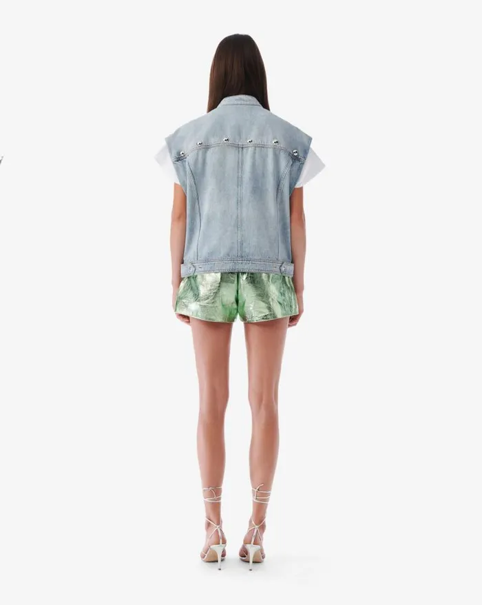 Jackets and Coats Women IRO ORAZIO HIGHCOLLARED DENIM VEST