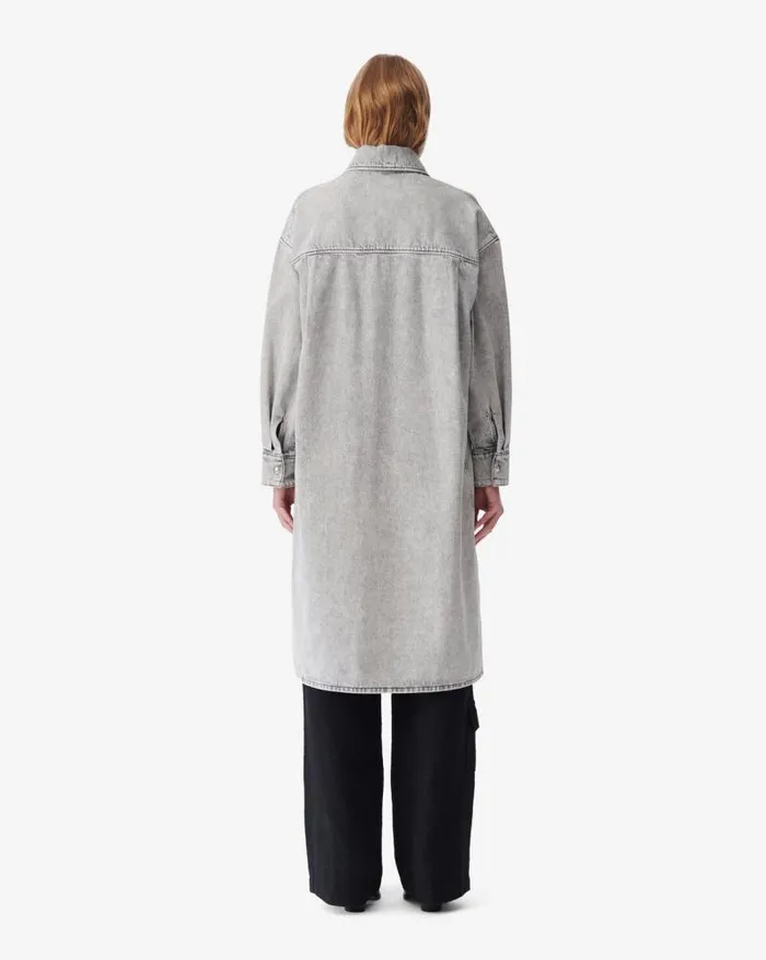 Jackets and Coats Women IRO TITO DENIM MAXI OVERSHIRT