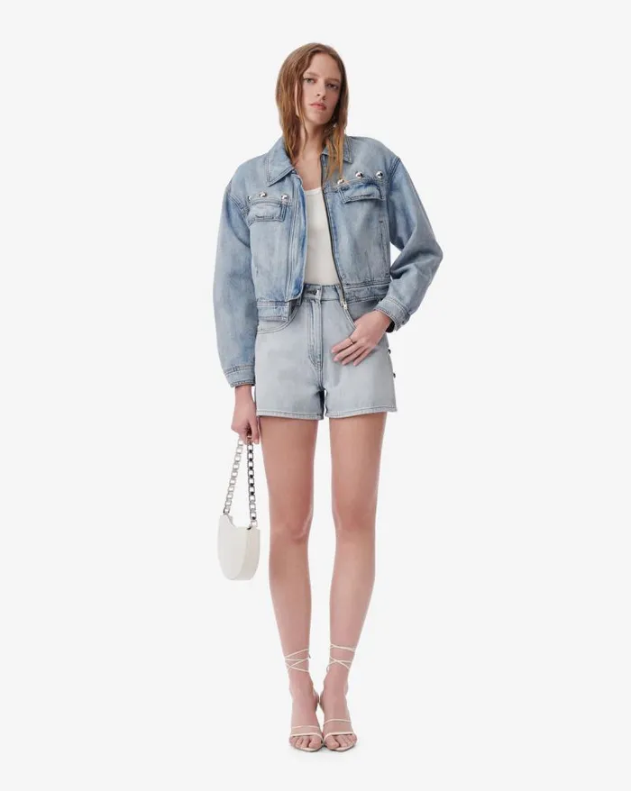 Jackets and Coats Women IRO TULVI STUDDED DENIM JACKET