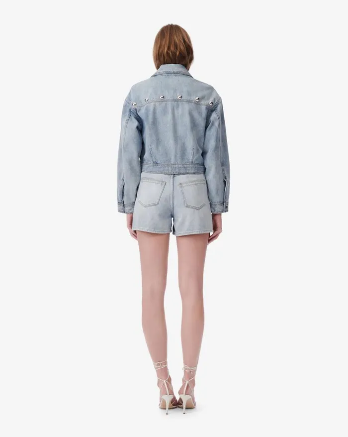 Jackets and Coats Women IRO TULVI STUDDED DENIM JACKET