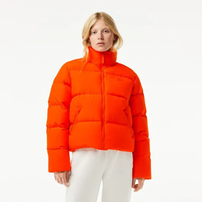 Jackets and Coats Women Lacoste Women039s Stowable Hood Puffer Jacket Sunrise Orange Sji Jackets and Coats Women Lacoste Women039s Stowable Hood Puffer Jacket Sunrise Orange Sji