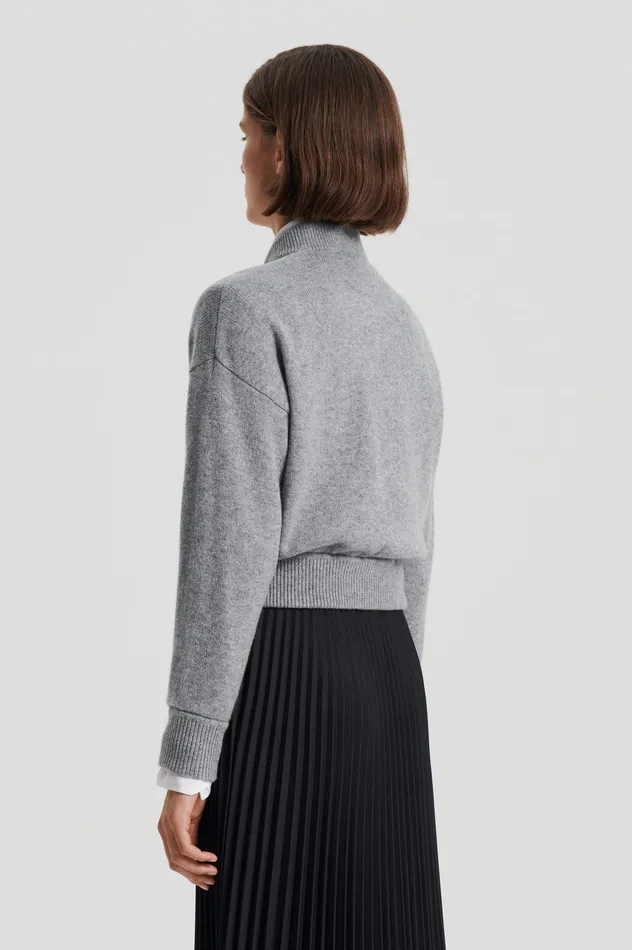 Jackets CASHMERE BOMBER GREY MELANGE 8211 Scanlan Theodore Women Jackets CASHMERE BOMBER GREY MELANGE 8211 Scanlan Theodore Women