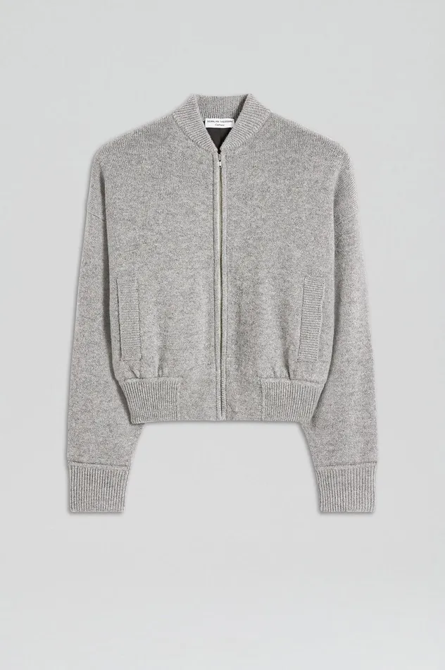 Jackets CASHMERE BOMBER GREY MELANGE 8211 Scanlan Theodore Women Jackets CASHMERE BOMBER GREY MELANGE 8211 Scanlan Theodore Women