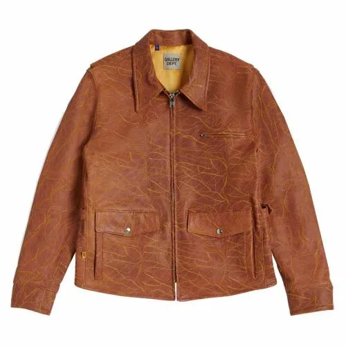 Jackets Men Gallery Dept BROADWAY BILLY LEATHER JACKET Tan