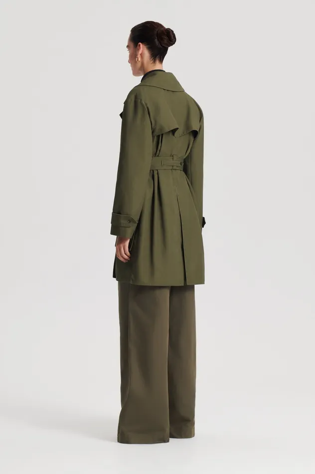 Jackets Women Scanlan Theodore TRENCH COAT JUNGLE Jackets Women Scanlan Theodore TRENCH COAT JUNGLE