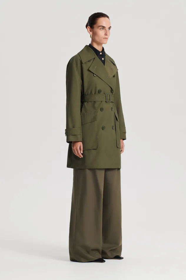 Jackets Women Scanlan Theodore TRENCH COAT JUNGLE Jackets Women Scanlan Theodore TRENCH COAT JUNGLE