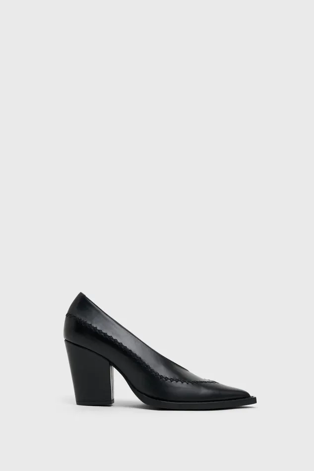 Jane Leather Pumps Black Women Rodebjer Shoes