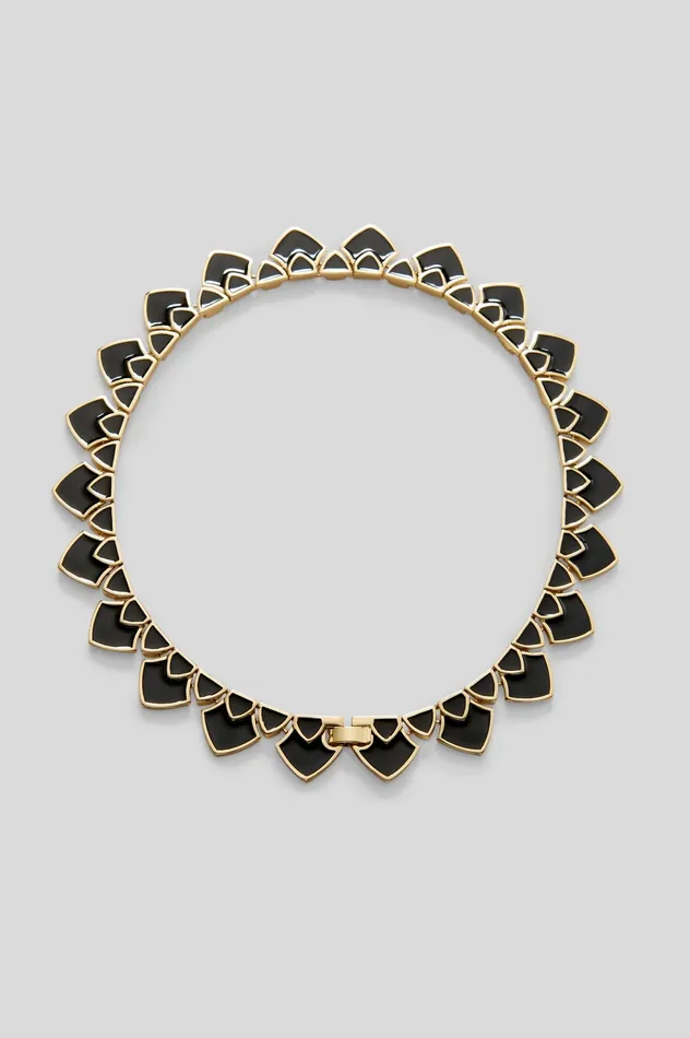 Jewelry Women ENAMEL TRIANGLE CHOKER BLACK Scanlan Theodore Jewelry Women ENAMEL TRIANGLE CHOKER BLACK Scanlan Theodore