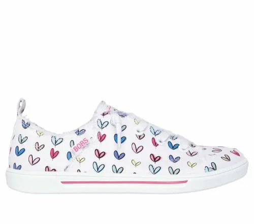 JGoldcrown BOBS B Cute 20 8211 Crush Crown White Multi Women SKECHERS SlipOn