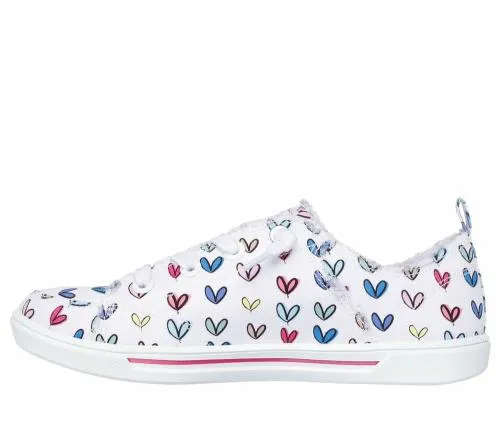JGoldcrown BOBS B Cute 20 8211 Crush Crown White Multi Women SKECHERS SlipOn