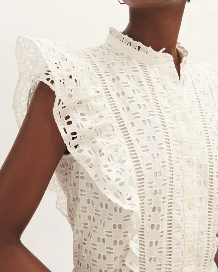 Jigsaw Dresses and Jumpsuits Women Broderie Tiered Maxi Dress White