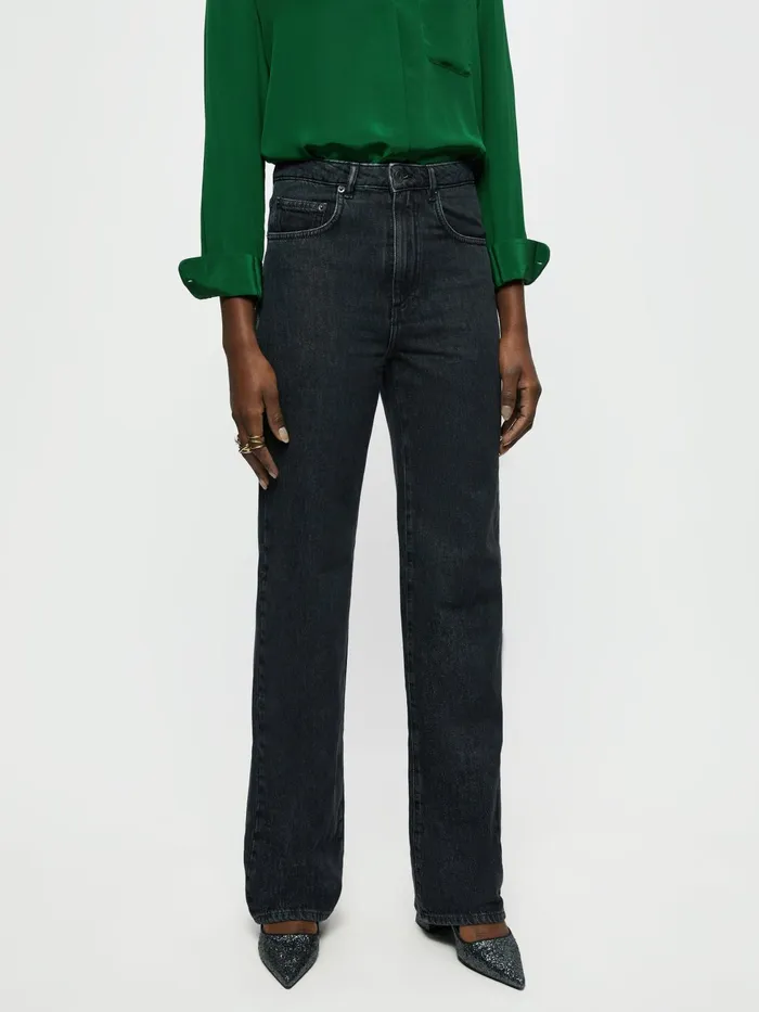 Jigsaw Jeans Women Adler Wide Leg Jean Black