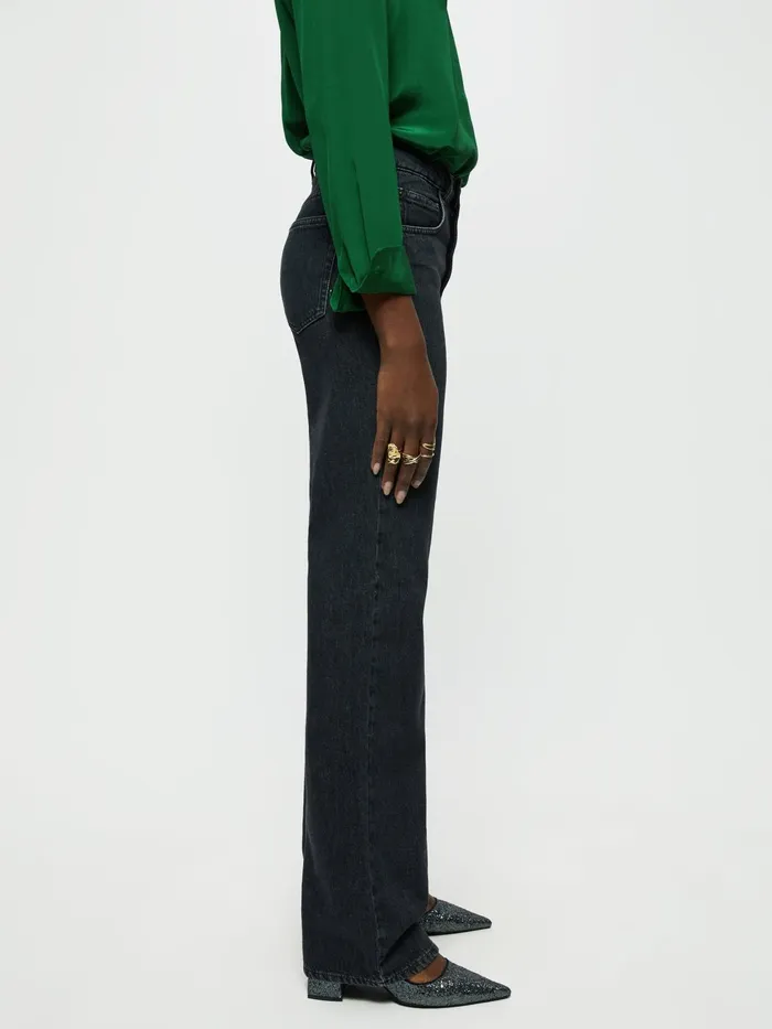 Jigsaw Jeans Women Adler Wide Leg Jean Black