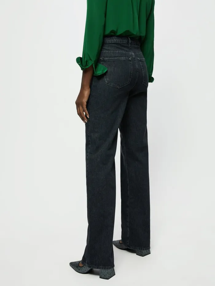 Jigsaw Jeans Women Adler Wide Leg Jean Black