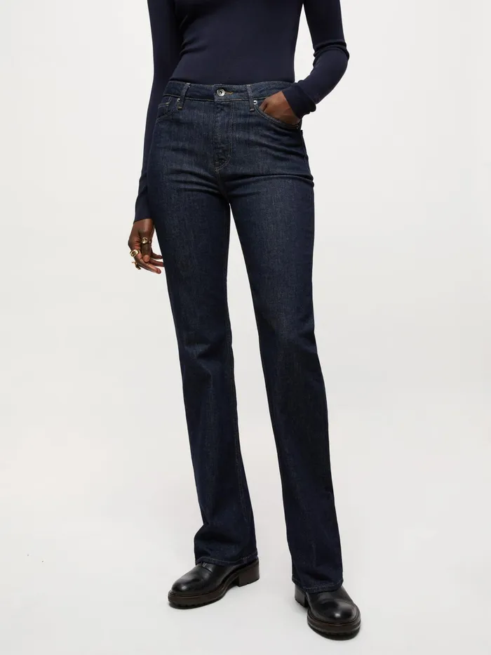 Jigsaw Jeans Women Eltham Slim Flared Jean Blue