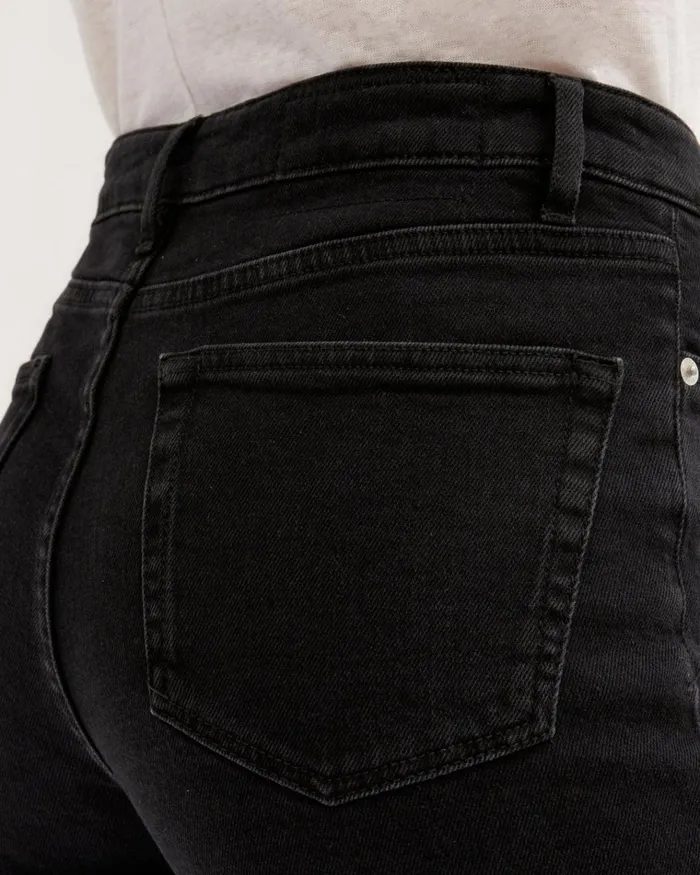 Jigsaw Jeans Women Lea Straight Leg Crop Jean Black