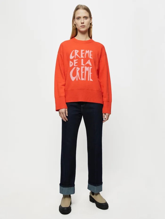 Jigsaw Knitwear and Cashmere Women Creme De La Creme Jumper Orange