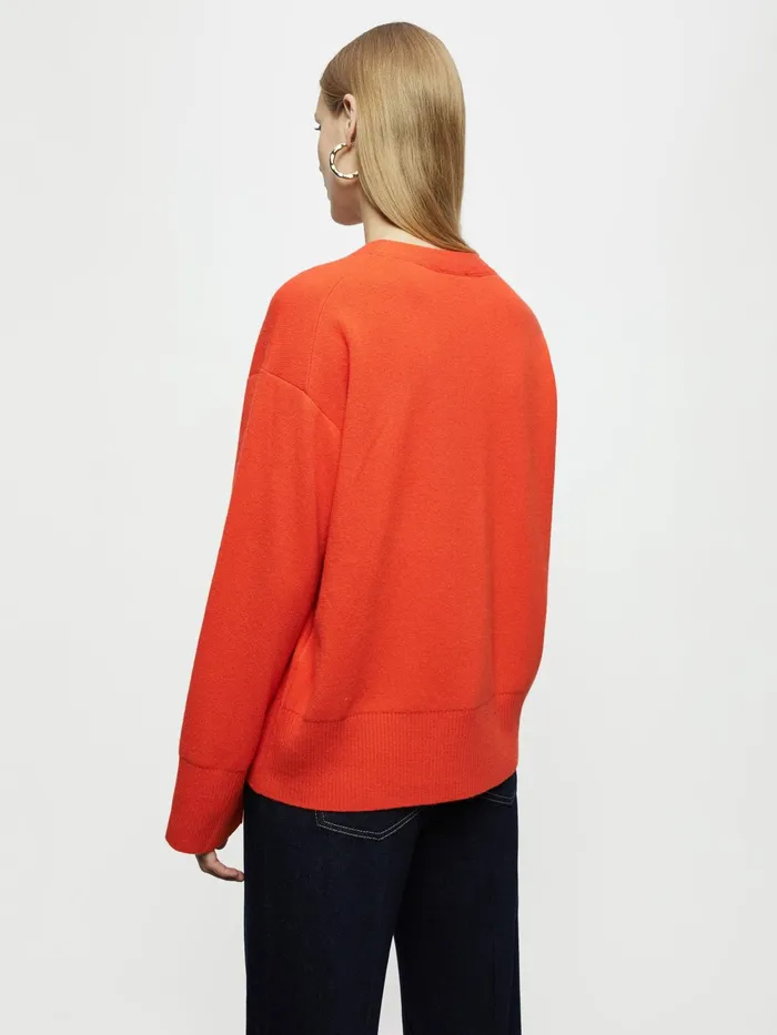 Jigsaw Knitwear and Cashmere Women Creme De La Creme Jumper Orange