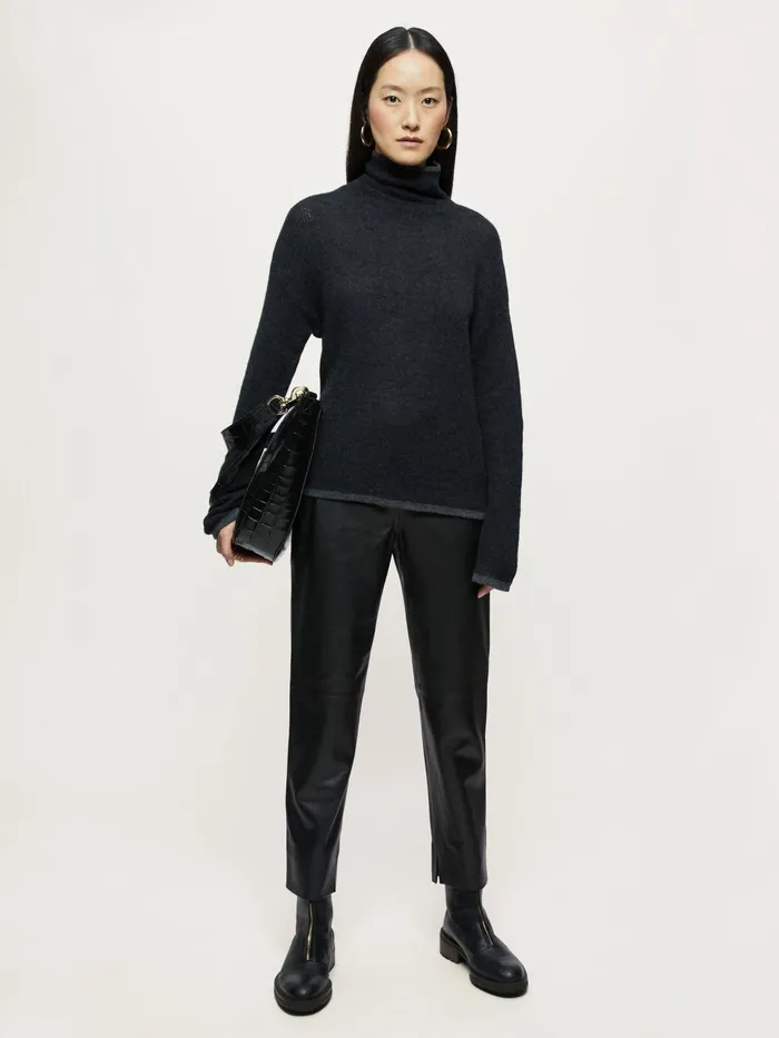 Jigsaw Knitwear and Cashmere Women Merino Cashmere Reversible Jumper Grey