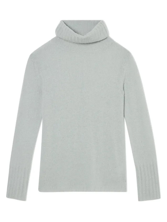 Jigsaw Knitwear and Cashmere Women Merino Cashmere Roll Neck Green