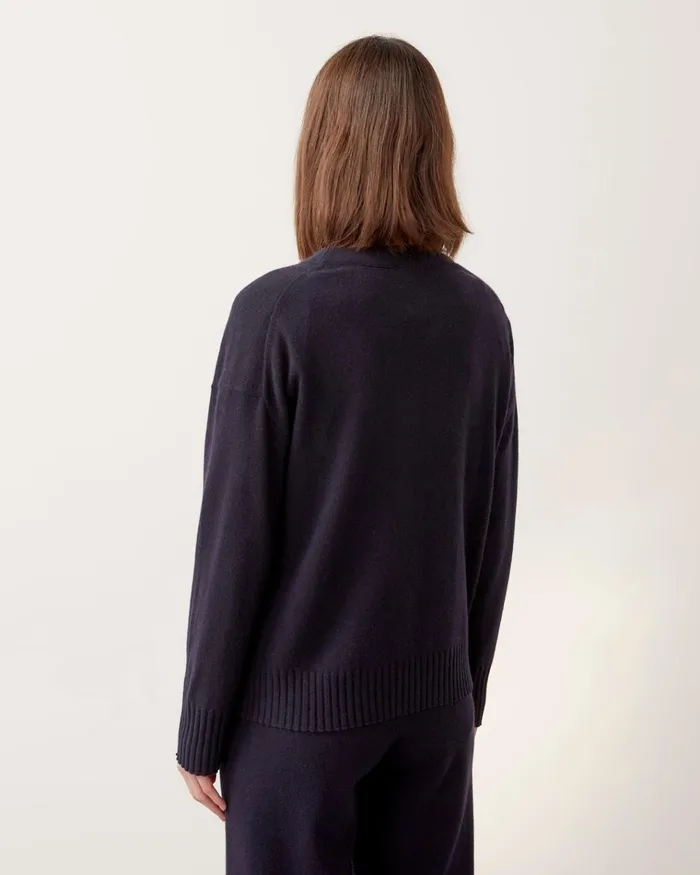 Jigsaw Knitwear and Cashmere Women Soft Knit Luxe Jumper Blue