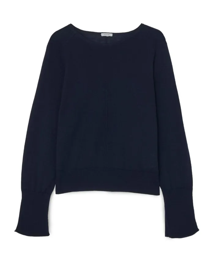 Jigsaw Knitwear and Cashmere Women Soft Knit Luxe Jumper Blue