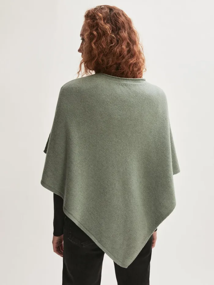 Jigsaw Ponchos and Scarves Women Open Poncho Wool Cashmere Green