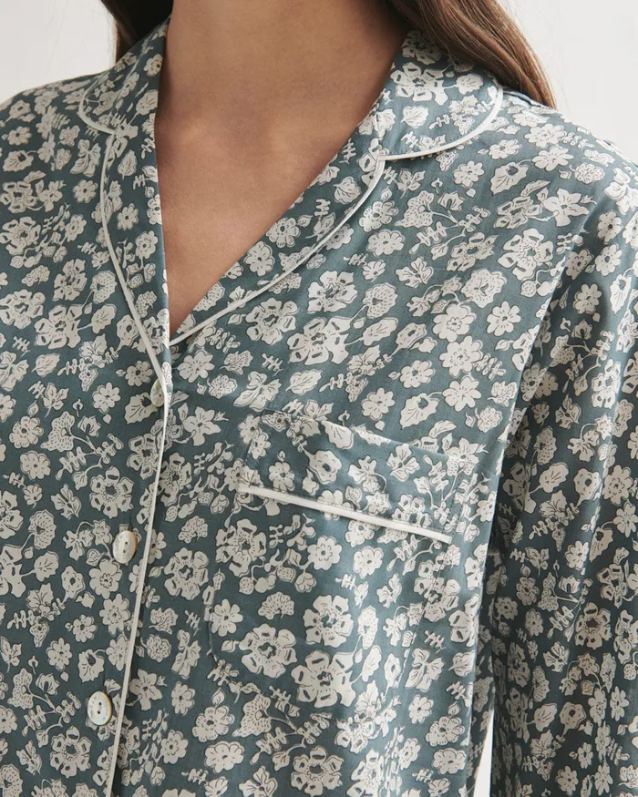 Jigsaw Pyjamas and Loungewear Women Primrose Pyjama Cotton Modal Green