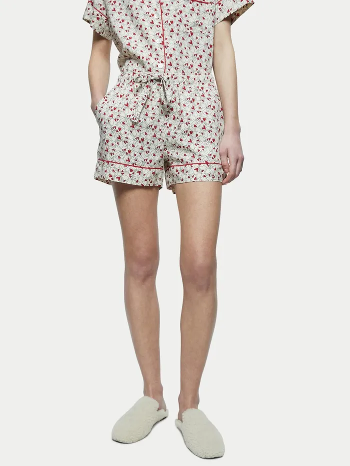 Jigsaw Pyjamas and Loungewear Women Valentine Pyjama Short Cream